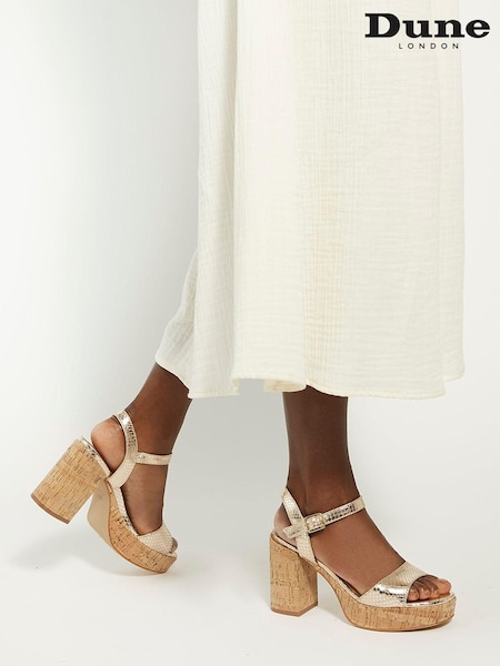 Dune London Animal Jodi Platform Block Heel Sandals (Q87595) | €54