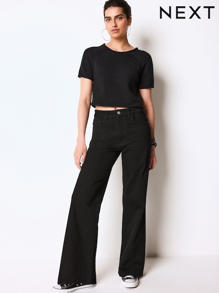 Black Wide Leg Jeans (Q87641) | € 11