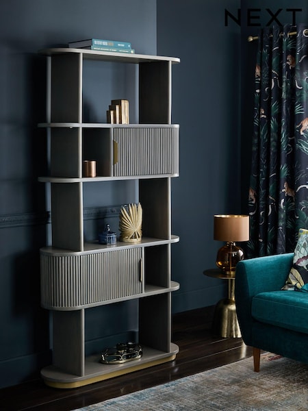 Dark Grey Valencia Marble Mango Wood Shelf (Q87643) | €750