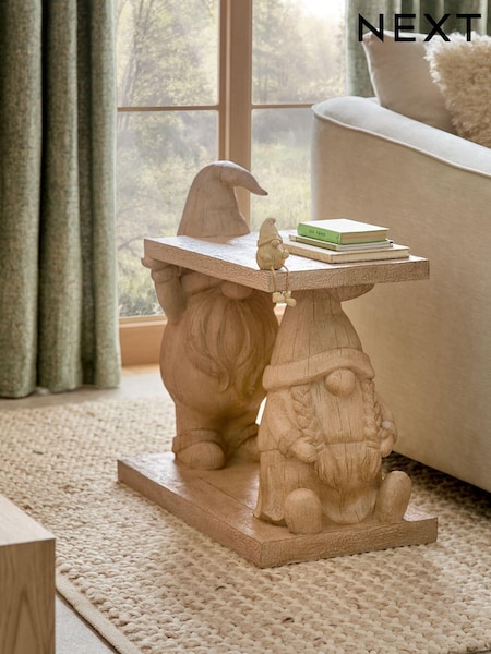 Natural Gonk Christmas Resin Large Side Table (Q87690) | €265
