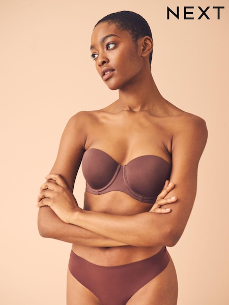 Шоколадный телесный - Push Up Strapless Multiway Bra A-E (Q87823) | €17