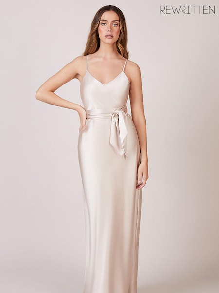 Rewritten Brooklyn Bridesmaid Dress With Waist Tie (Q87863) | €92