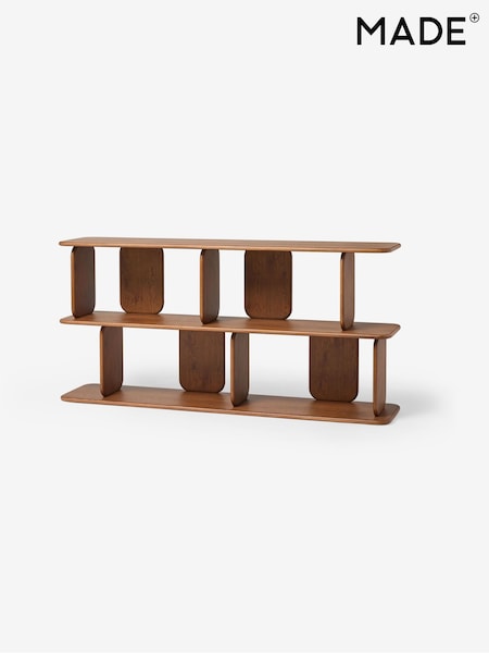 MADE.COM Dark Stain Oak Nyla Low Shelving Unit (Q87876) | €982