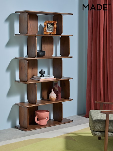 MADE.COM Dark Stain Oak Nyla Tall Shelving Unit (Q87877) | €1,133