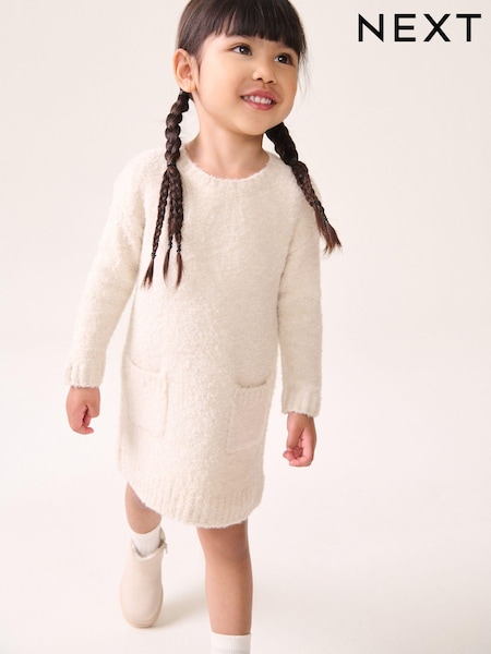 Ecru Boucle Jumper Dress (3mths-7yrs) (Q87924) | 47 QAR - 59 QAR