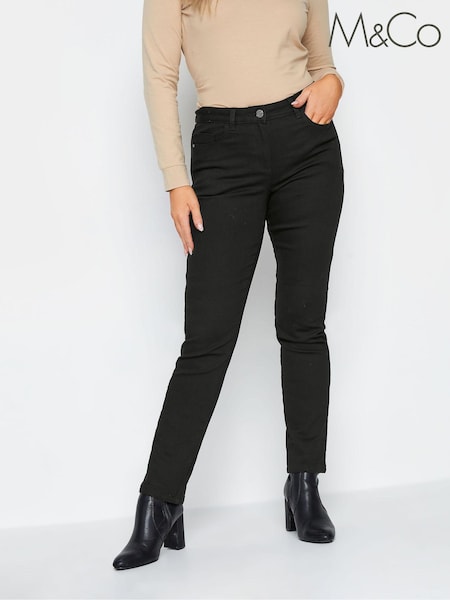 M&Co Black Straight Leg Jeans (Q87940) | €44