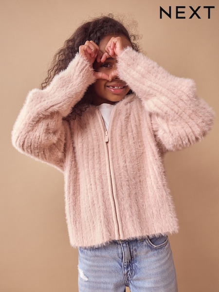 Pink Fluffy Hoodie (3-16yrs) (Q87986) | AED19 - AED24
