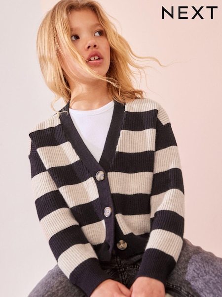Monochrome Boxy Cardigan (3-16yrs) (Q87995) | kr284 - kr368