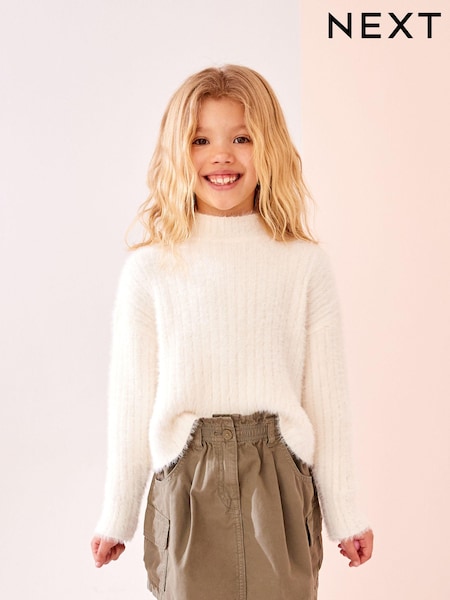 Ecru Fluffy Jumper (3-16yrs) (Q88004) | €4 - €5