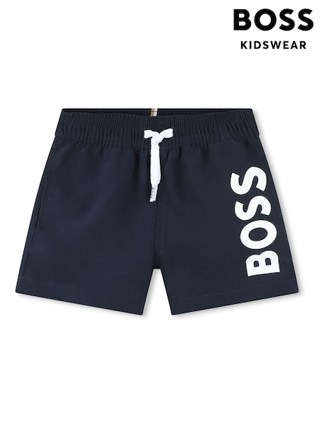 BOSS Jet Black Logo Swim Shorts (Q88098) | €27 - €31