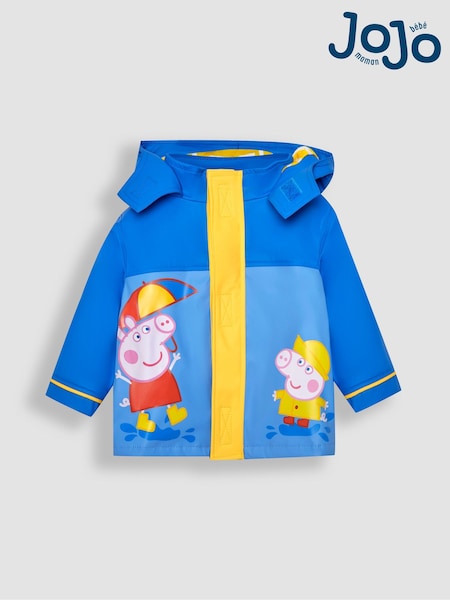 JoJo Maman Bébé Cobalt Peppa Pig Waterproof Fisherman's Jacket (Q88310) | €74 - €77