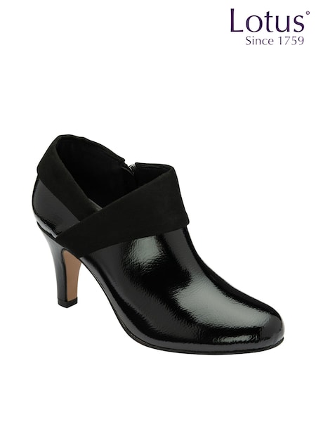 Lotus Black Patent Boots (Q88795) | €100