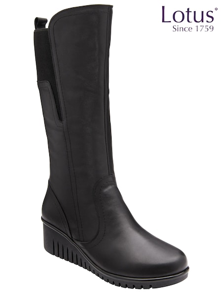 Lotus Black Boots (Q88811) | AED577