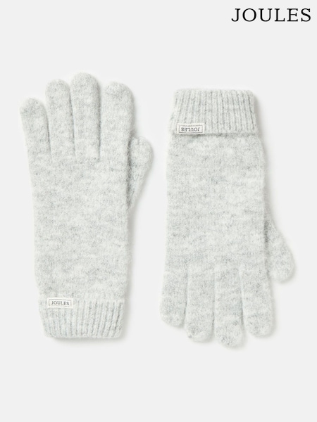Joules Grey Knitted Gloves (Q88937) | R$ 165