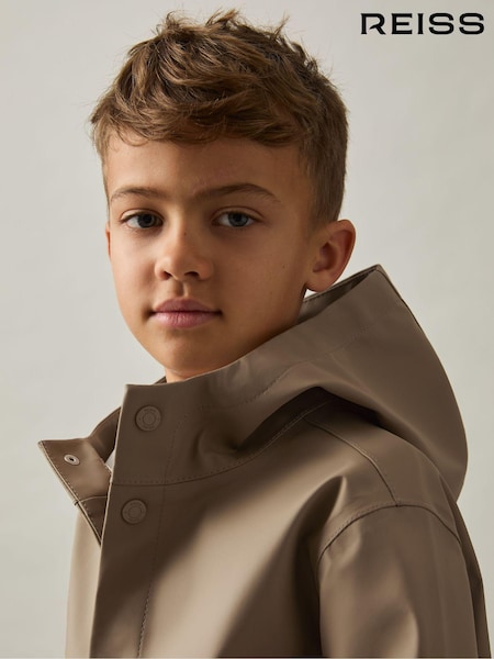 Reiss Stone Eero 9-13 yrs Water Repellent Hooded Coat (Q89048) | AED634