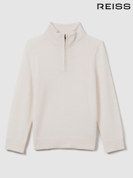 Reiss Snow Blackhall 13-14 yrs Wool Quarter Zip Jumper (Q89062) | kr842