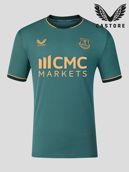 Green - Regular Castore Everton Third Short Sleeve Shirt