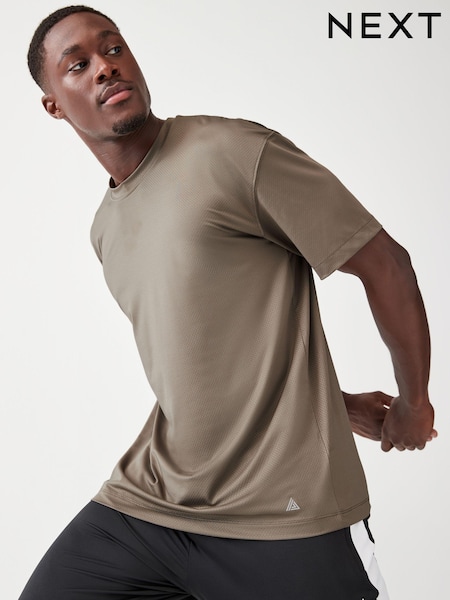 Stone Active Relaxed Fit Textured Training T-Shirt (Q89232) | €8