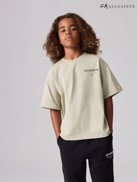 smALLSAINTS Stone Oversized Underground Crew 100% Cotton T-Shirt (Q89248) | ₪111 - ₪141