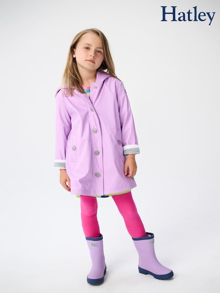 Hatley Purple Matte Waterproof Rain Boots (Q89423) | $23