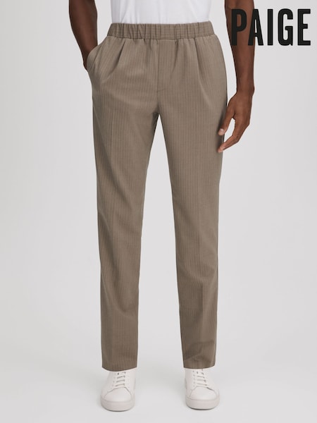 Paige Drawstring Herringbone Trousers (Q89503) | €394
