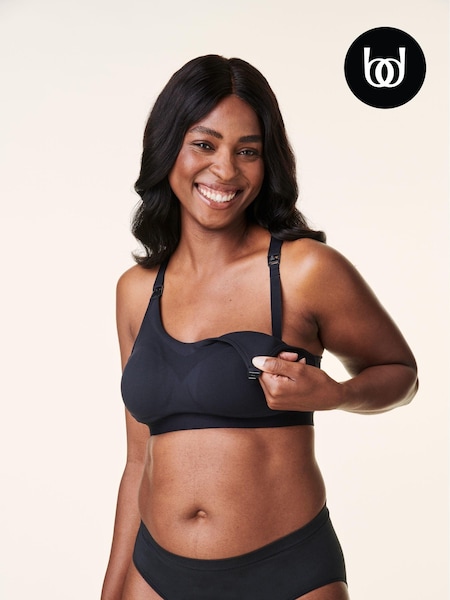 Bravado Black Tranquil Maternity & Nursing Low Impact Sports Bra (Q89591) | 99 QAR