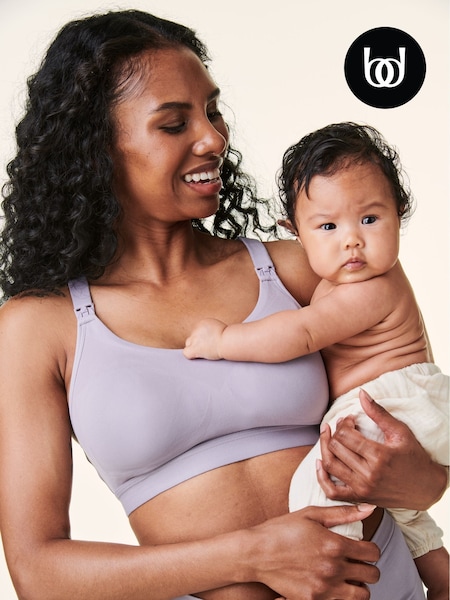 Bravado Grey Tranquil Maternity & Nursing Low Impact Sports Bra (Q89620) | €26
