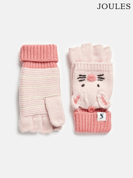 Joules Carey Pink Bunny Character Gloves (Q89697) | R$ 150