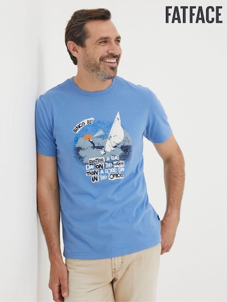 FatFace Blue Better A Bad Day Sail T-Shirt (Q89849) | €17.50