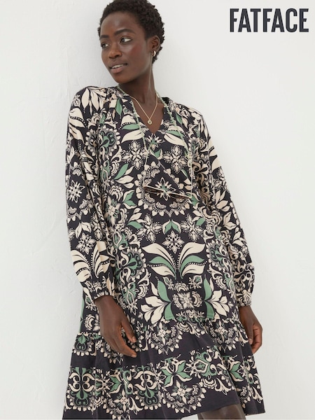 FatFace Amy Mosaic Leaf Tunic Dress (Q89857) | 211 LEI