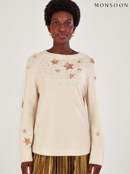 Monsoon Natural Serenity Star Jumper (Q89895) | €24