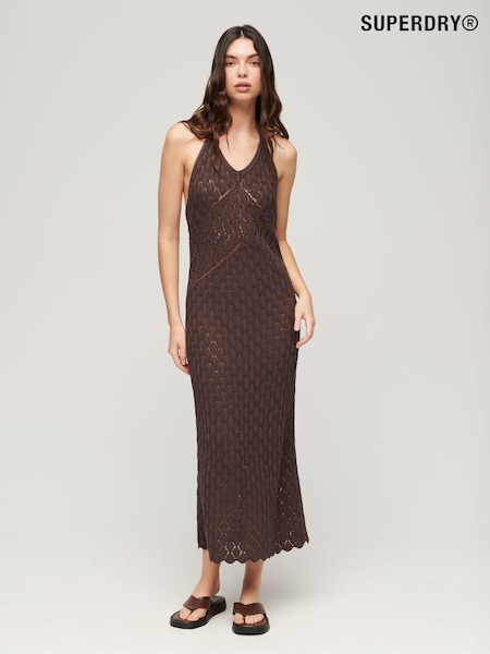 Maro - Superdry 100% Cotton Crochet Bluză cu bretele Rochie lungă (Q90045) | 397 LEI