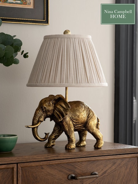 Nina Campbell Brass Hathi Elephant Table Lamp (Q90072) | €129