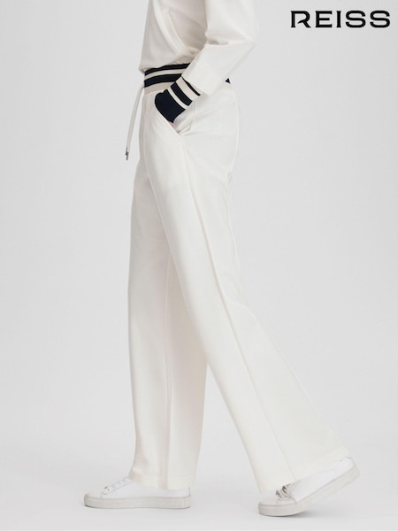 Reiss Navy/Ivory Lexi Striped Drawstring Waistband Joggers (Q90753) | kr2 566