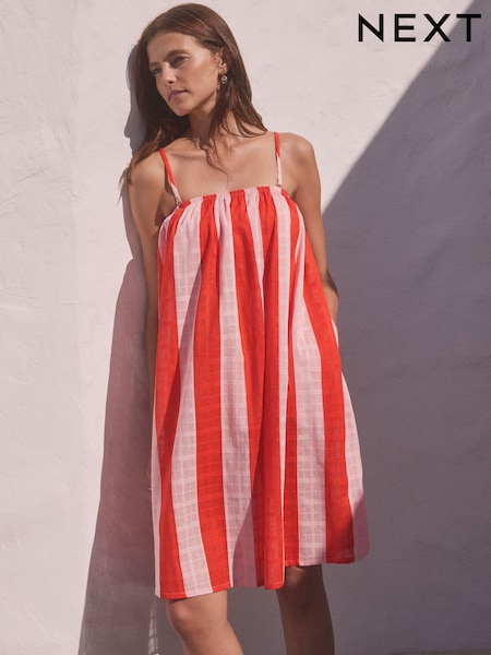 Rot/Pink gestreift - Bandeau Mini Dress (Q90765) | 10 €