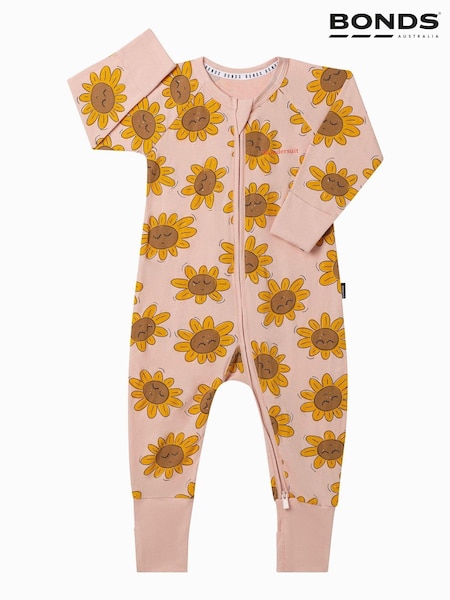 Bonds Yellow Retro Sunflower Print  Zip Sleepsuit (Q90963) | € 17