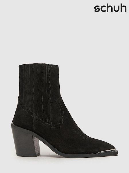 Negro - Schuh Anand Suede Western Boots (Q91144) | 99 €