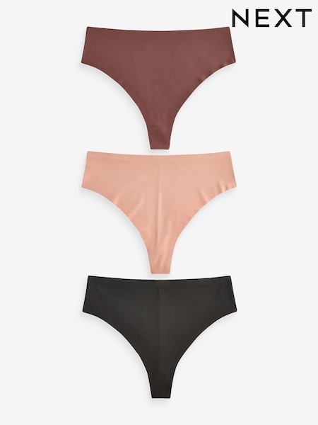 Черный/телесного цвета пралине/шоколадного телесного цвета - No VPL Comfort Knickers 3 Pack (Q91614) | €19