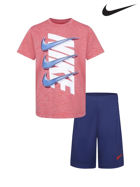 Nike Blue Dri-Fit T-Shirt And Shorts Set (Q91742) | €23