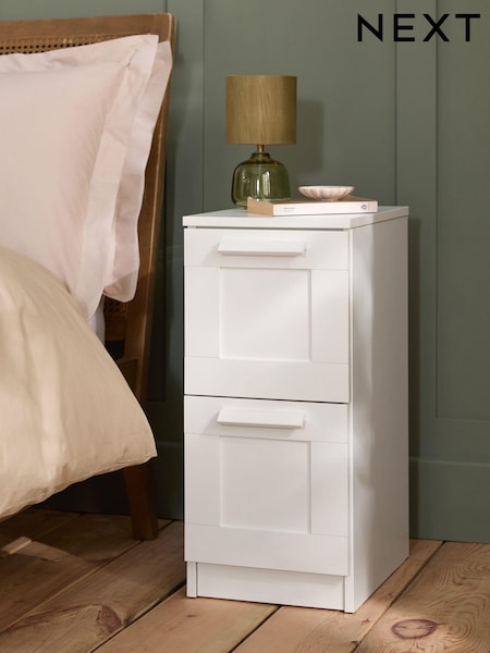 White Flynn Set of 2 Bedside Table (Q91779) | €215