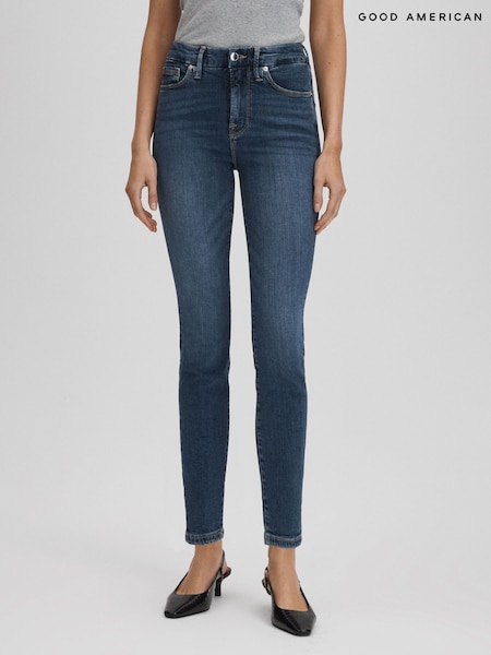 Good American Blue Good American Cropped Skinny Jeans (Q91865) | ₪588
