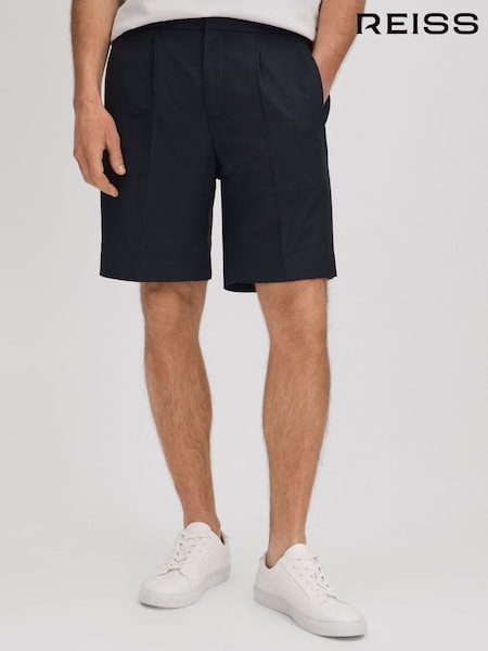 Reiss Navy Sussex Relaxed Drawstring Shorts (Q91942) | €128