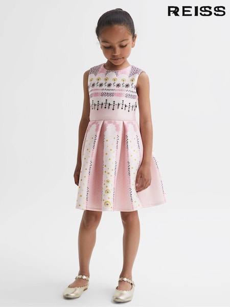 Reiss Lana Scuba Floral Print Dress (Q91947) | 85 €