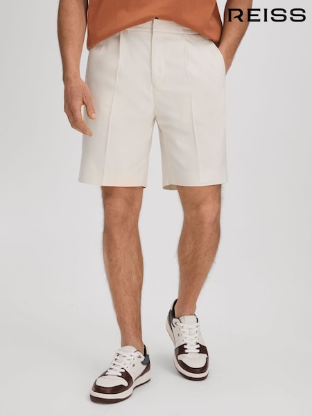 Reiss White Sussex Relaxed Drawstring Shorts (Q91953) | €128