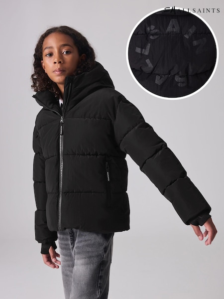 smALLSAINTS Black Boys Short Padded Coat (Q92094) | ₪342 - ₪362