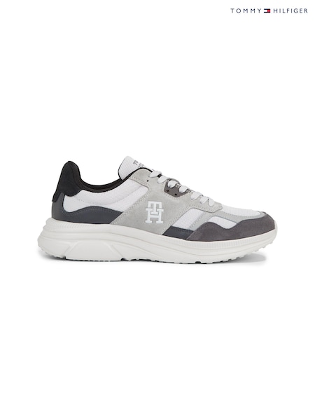 Tommy Hilfiger Silver Modern Runner Sneakers (Q92208) | €73