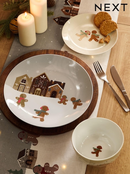 12 Piece Gingerbread Christmas Dinner Set (Q92218) | 47 €