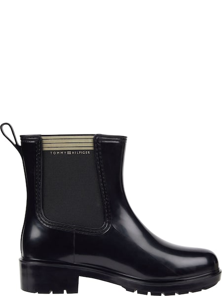 Tommy Hilfiger Essential Black Rainboots (Q92225) | €51
