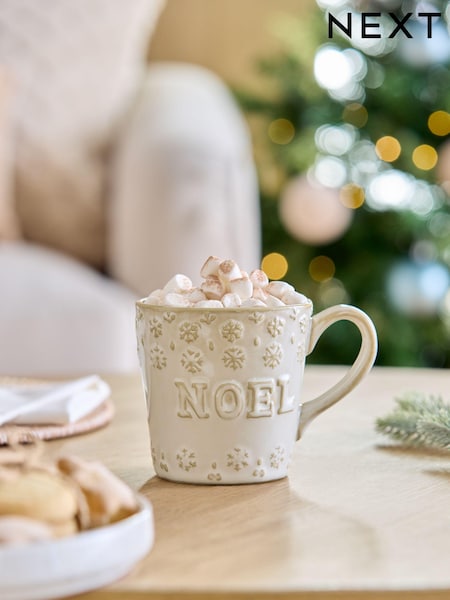 White Noel Christmas Mug (Q92245) | € 7