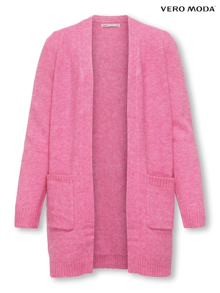 rožnata - ONLY KIDS Grey Longline Pocket Cardigan (Q92352) | € 18
